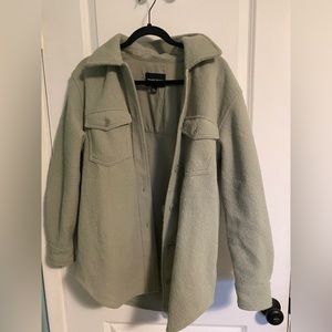 sage green jacket